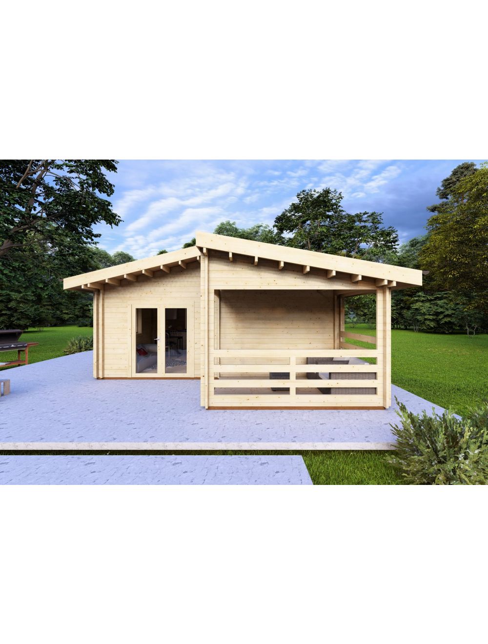 Casa coibentata in legno BIANCA , 41....