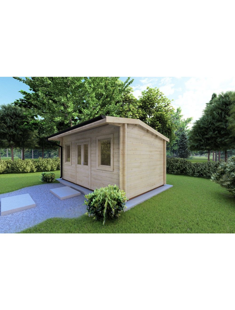 Casetta da giardino AZZURRA 5x3, 15 m...