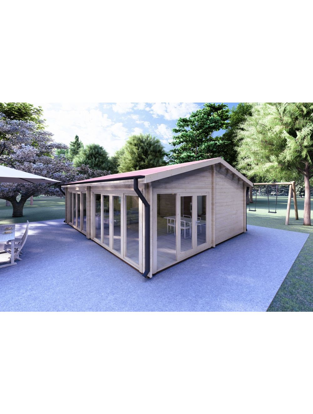 Casa di legno, AUGUSTA 8x6, 48 m² (6...