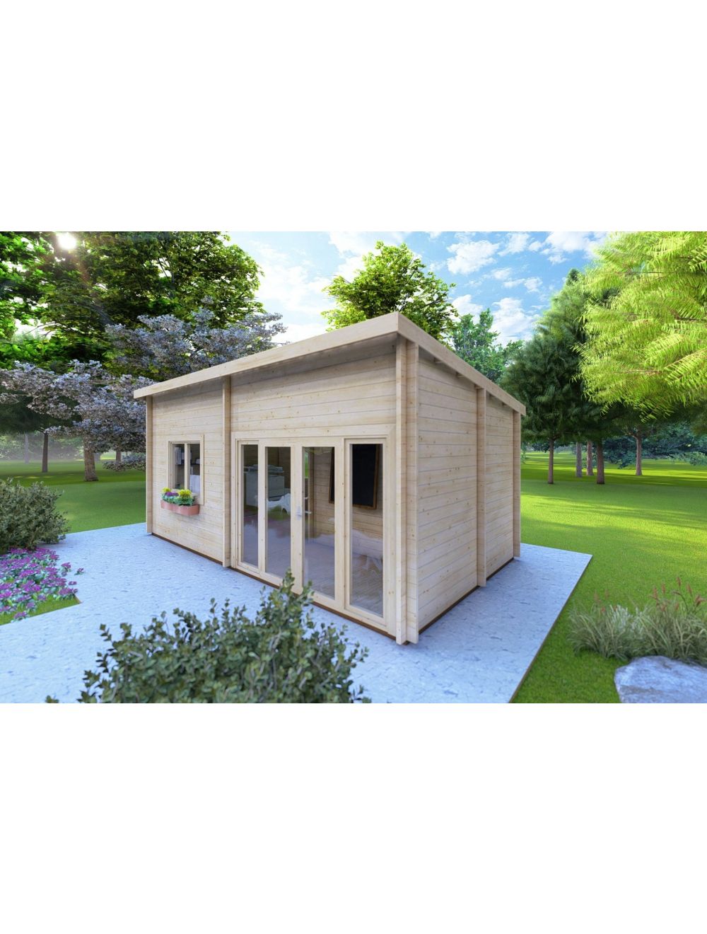 Casetta da giardino AFRODITE, 6.5x3.5...