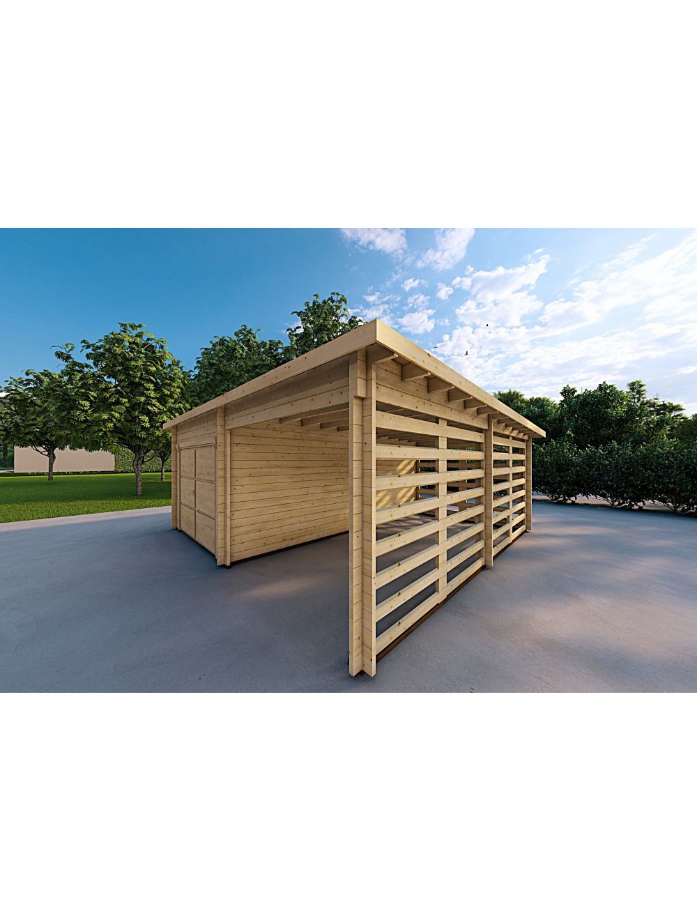 Garage + tettoia 6x6