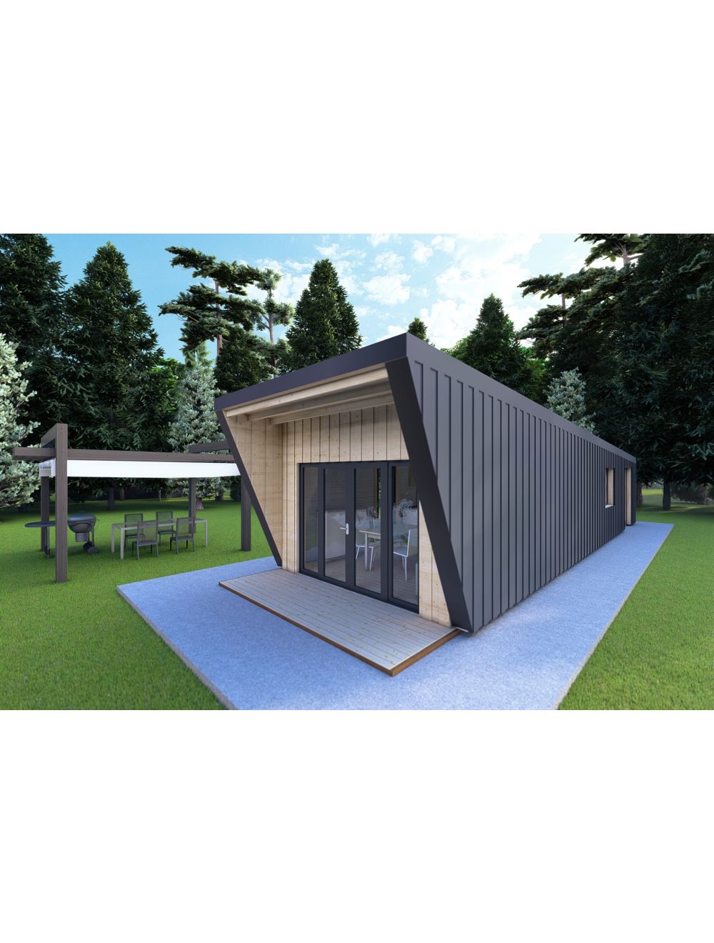 Bungalow in legno VISION 1, 58.63  m...