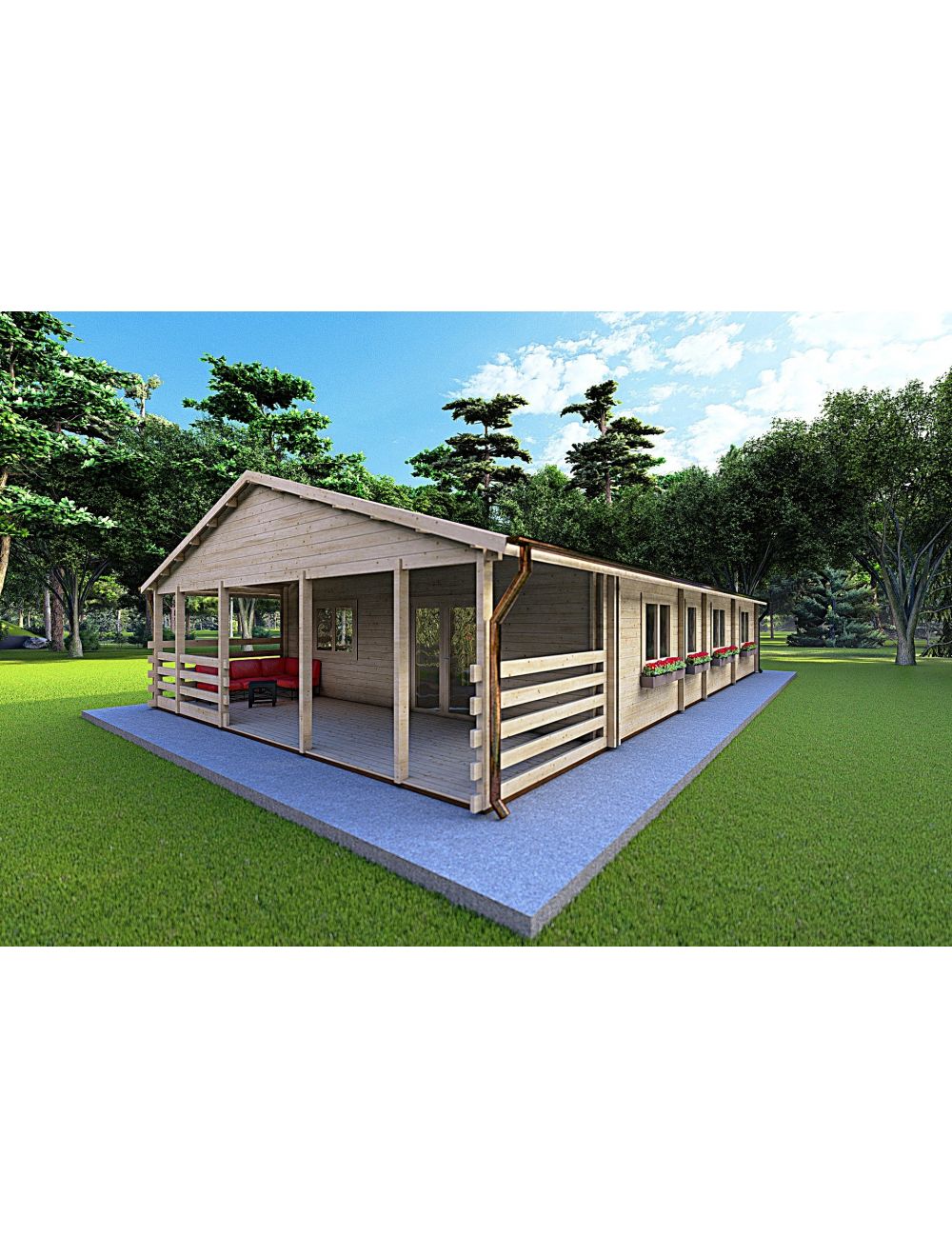 Casa coibentata in legno FIRENZE 8x12...