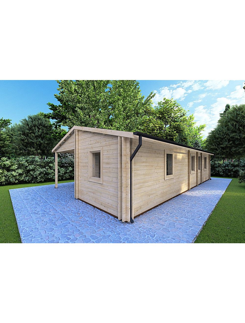 Casa coibentata in legno ALMA 6x11, 6...