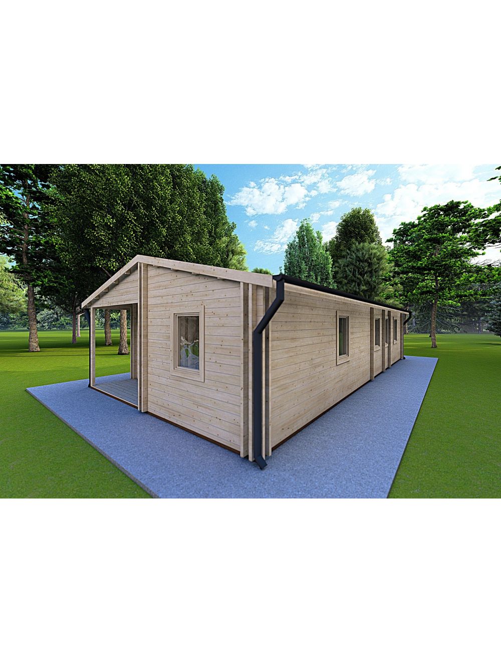 Casa coibentata in legno ALMA 6x12, 7...