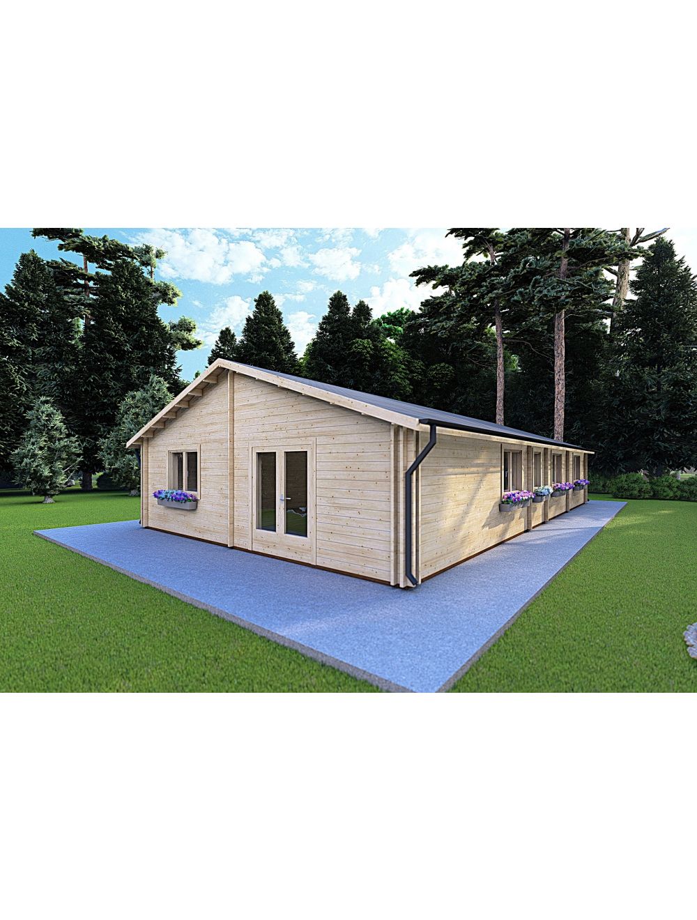 Casa coibentata in legno NIZZA 8x14.5...
