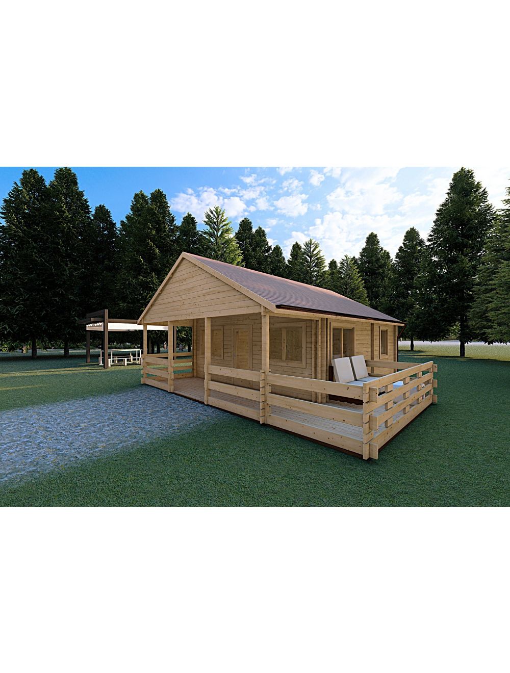 Casa coibentata in legno SMERALDA 6x6...