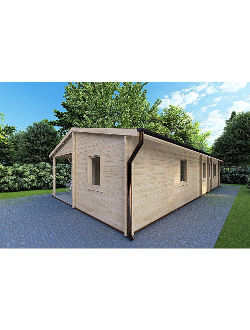 Casa in legno ALMA 6x12, 72 m²