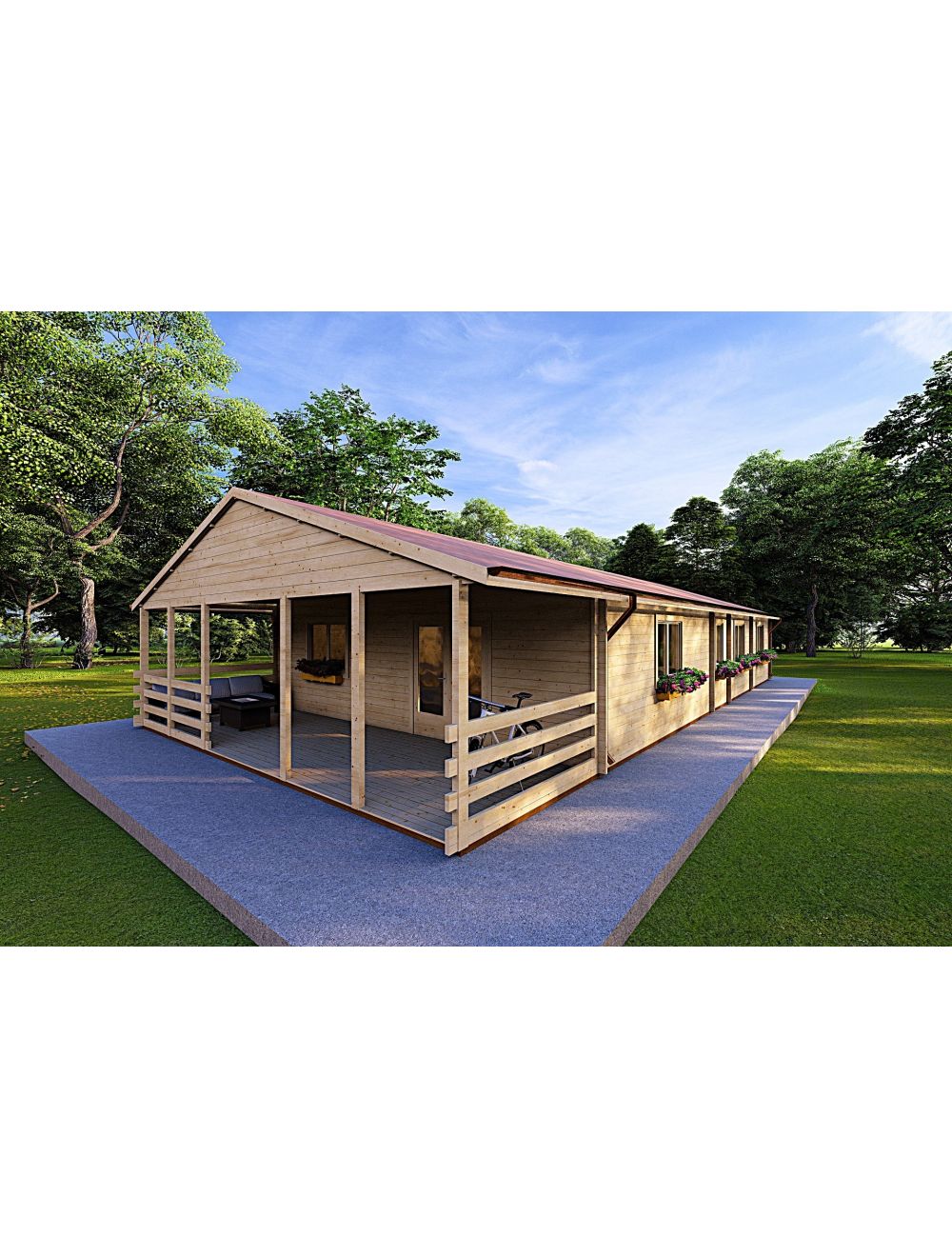 Casa in legno SOFIA 8x14.50, 116 m²