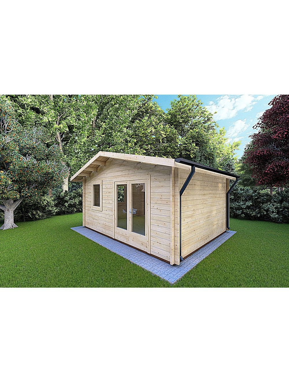 Casetta da giardino EMILY 6x4, 24 m²