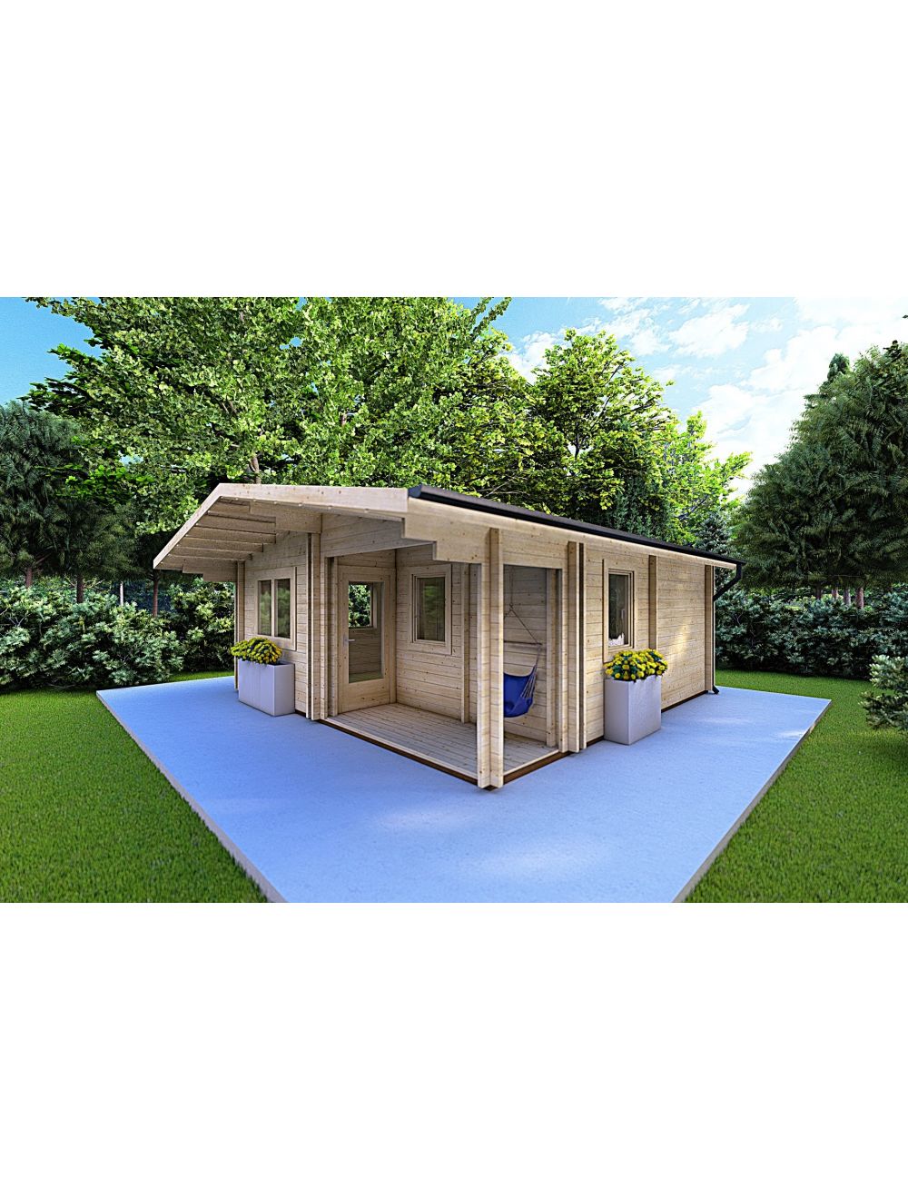 Casa coibentata in legno ELBA 6x6, 36...