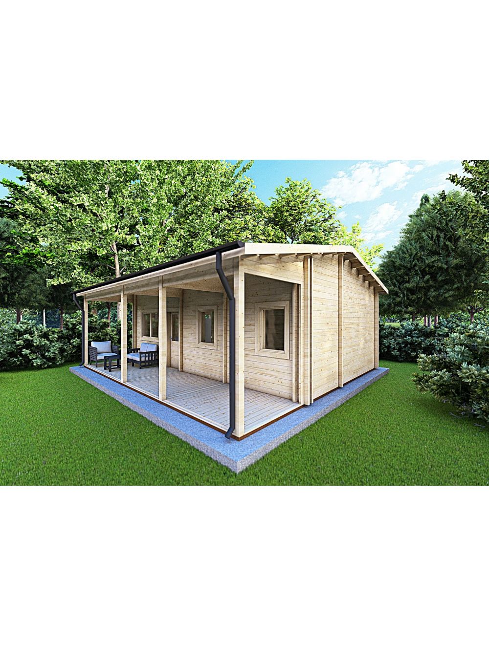 Casa coibentata in legno per campeggi...