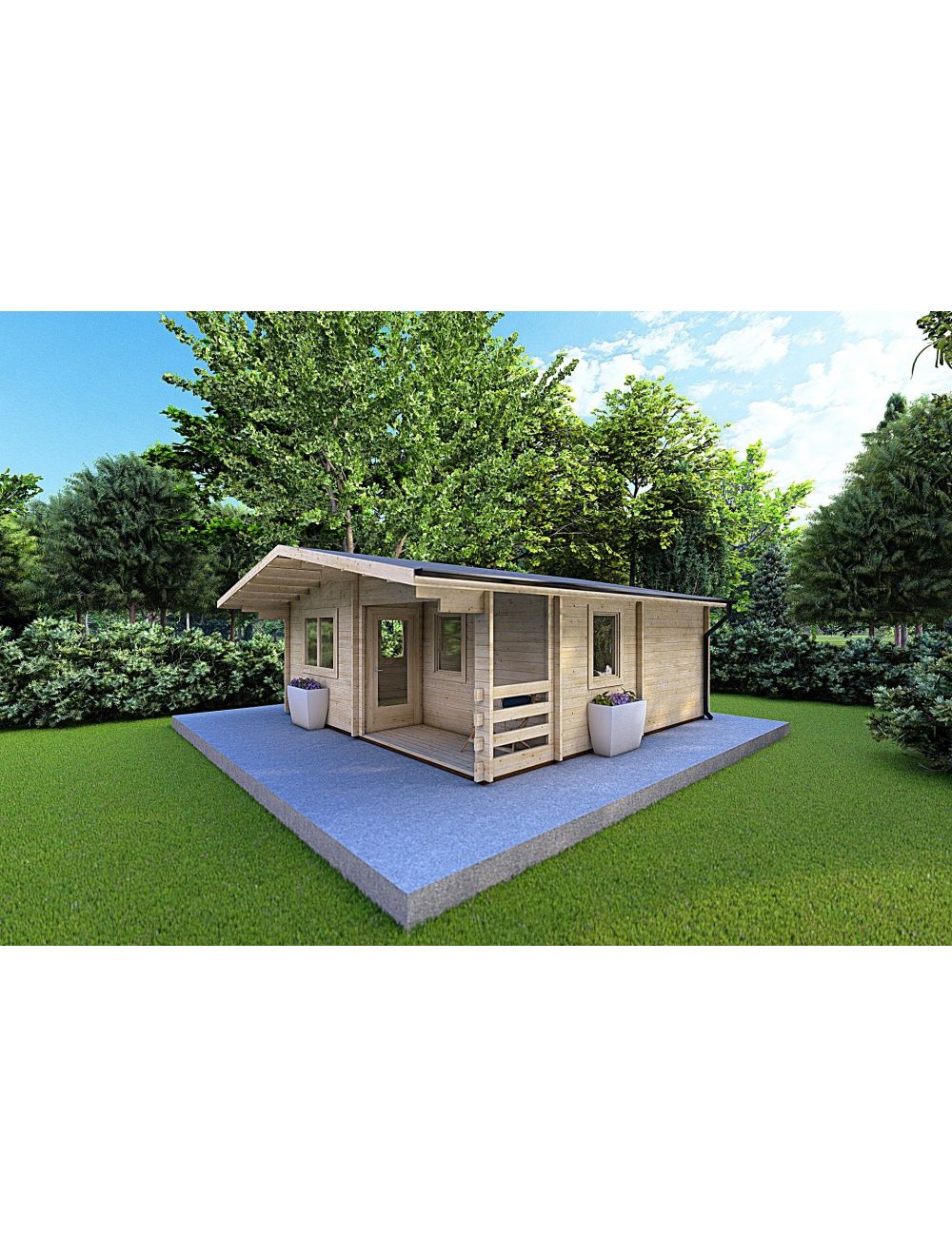 Casa in legno ELBA 6x6, 36 m²