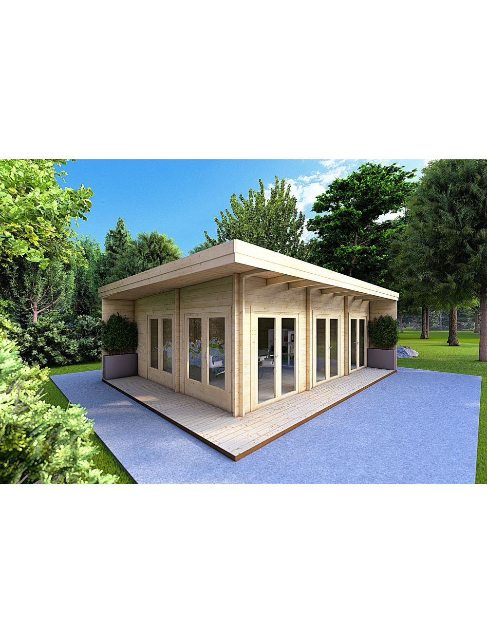 Casa in legno FLAMINIA 8x6, 48 m²