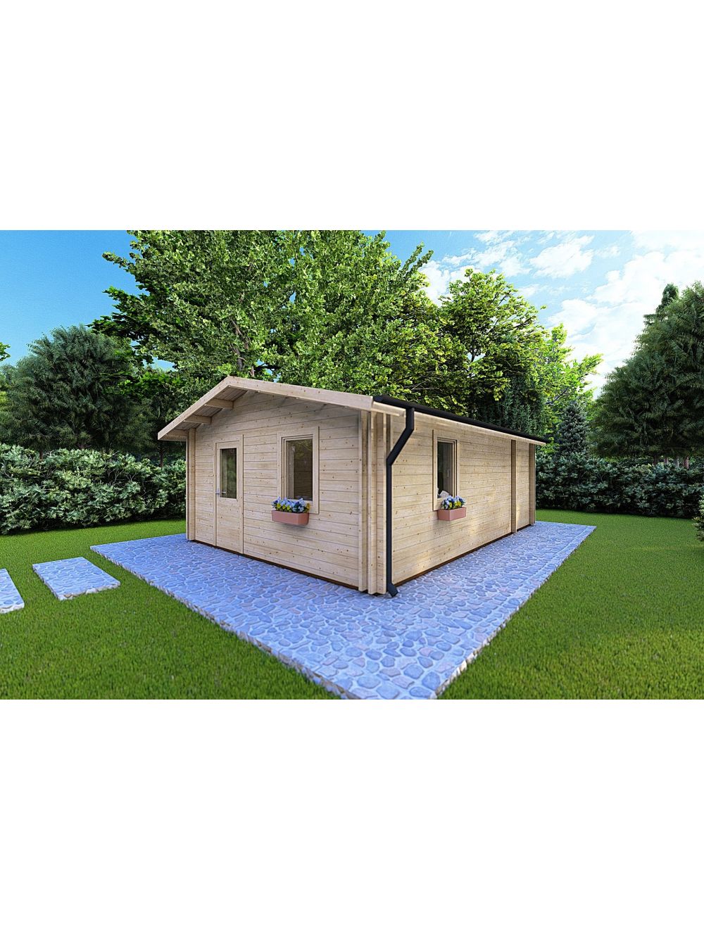 Casa coibentata in legno DALIA 5x7, 3...