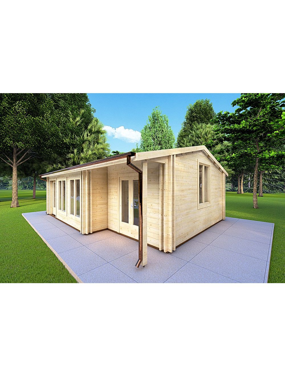 Casa coibentata in legno ADELE 8x6, 4...