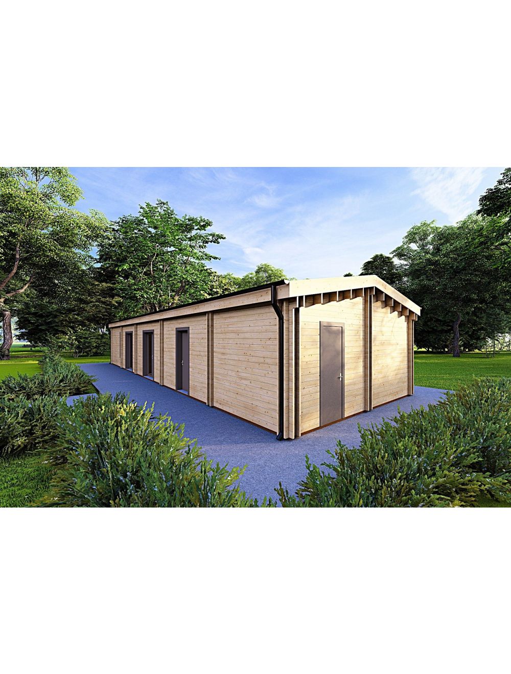 Casa abitabile in legno con garage CL...