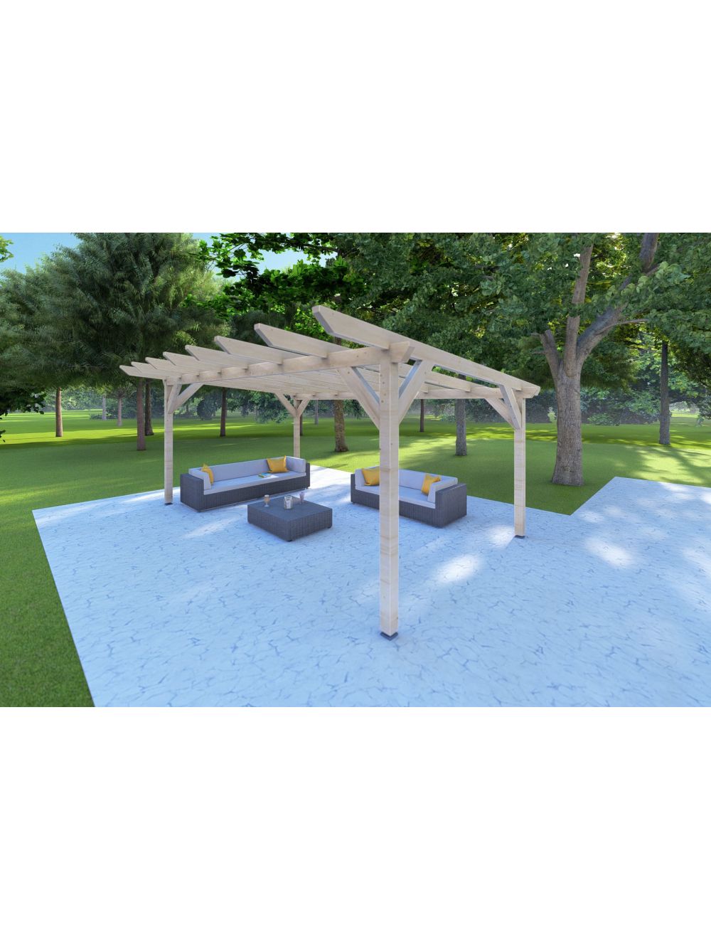 Pompeiana in legno, 20.40 m²