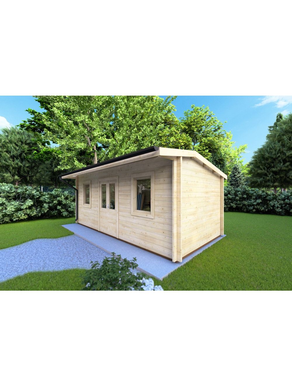 Casetta da giardino AZZURRA 6x3, 18 m...