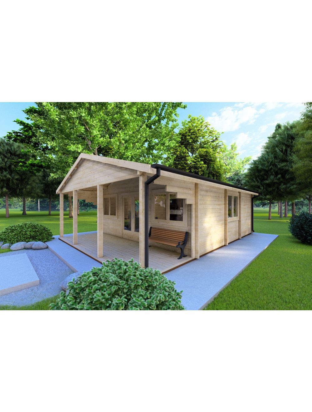 Casa in legno, PERLA 6x6, 36 m²