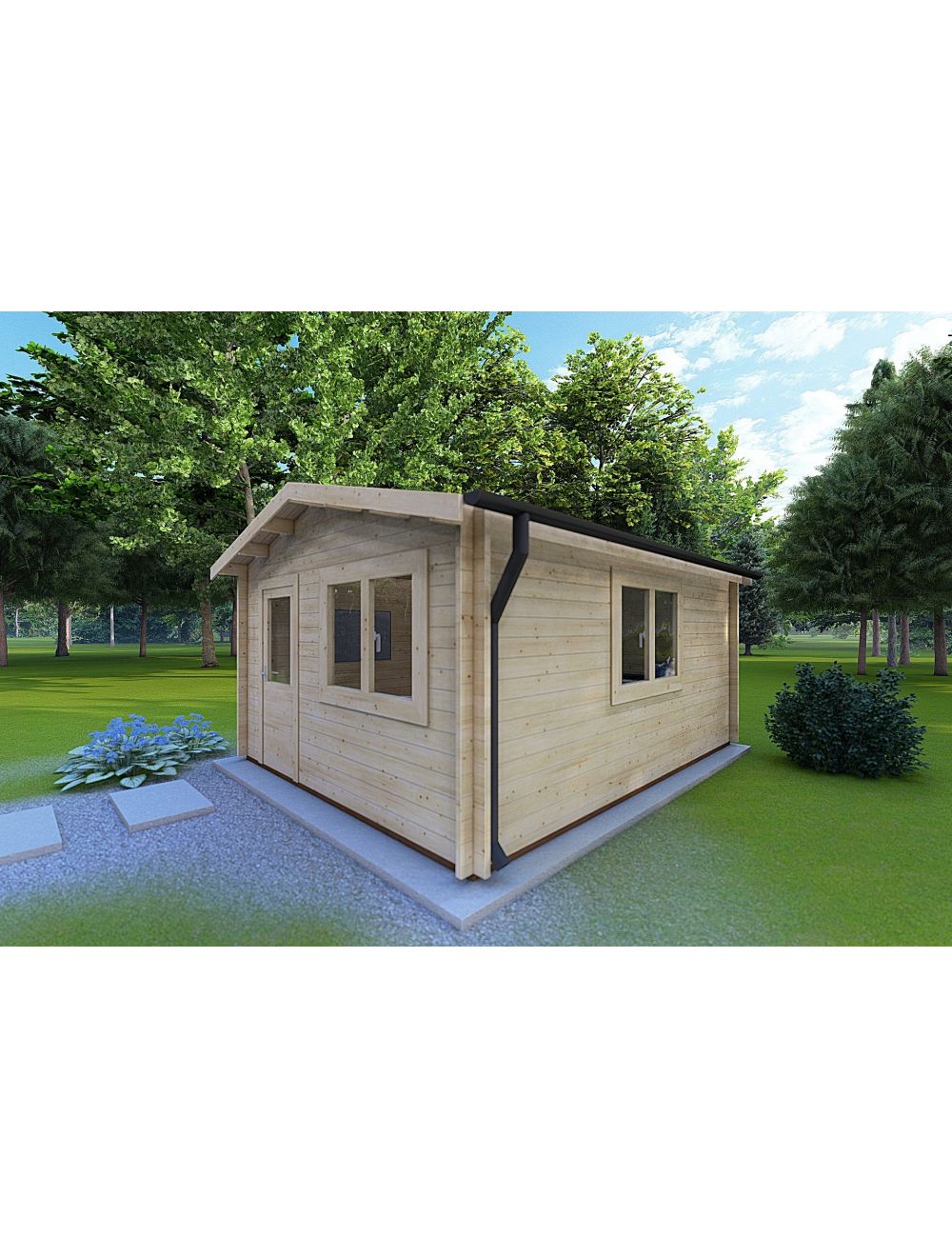 Casetta da giardino ANNA 4x6, 24 m²