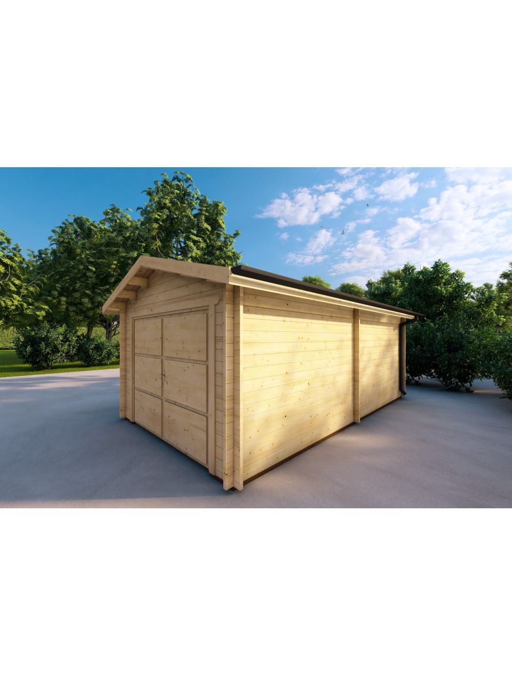 Garage in legno SINGOLO 3.5x6, 21 m²