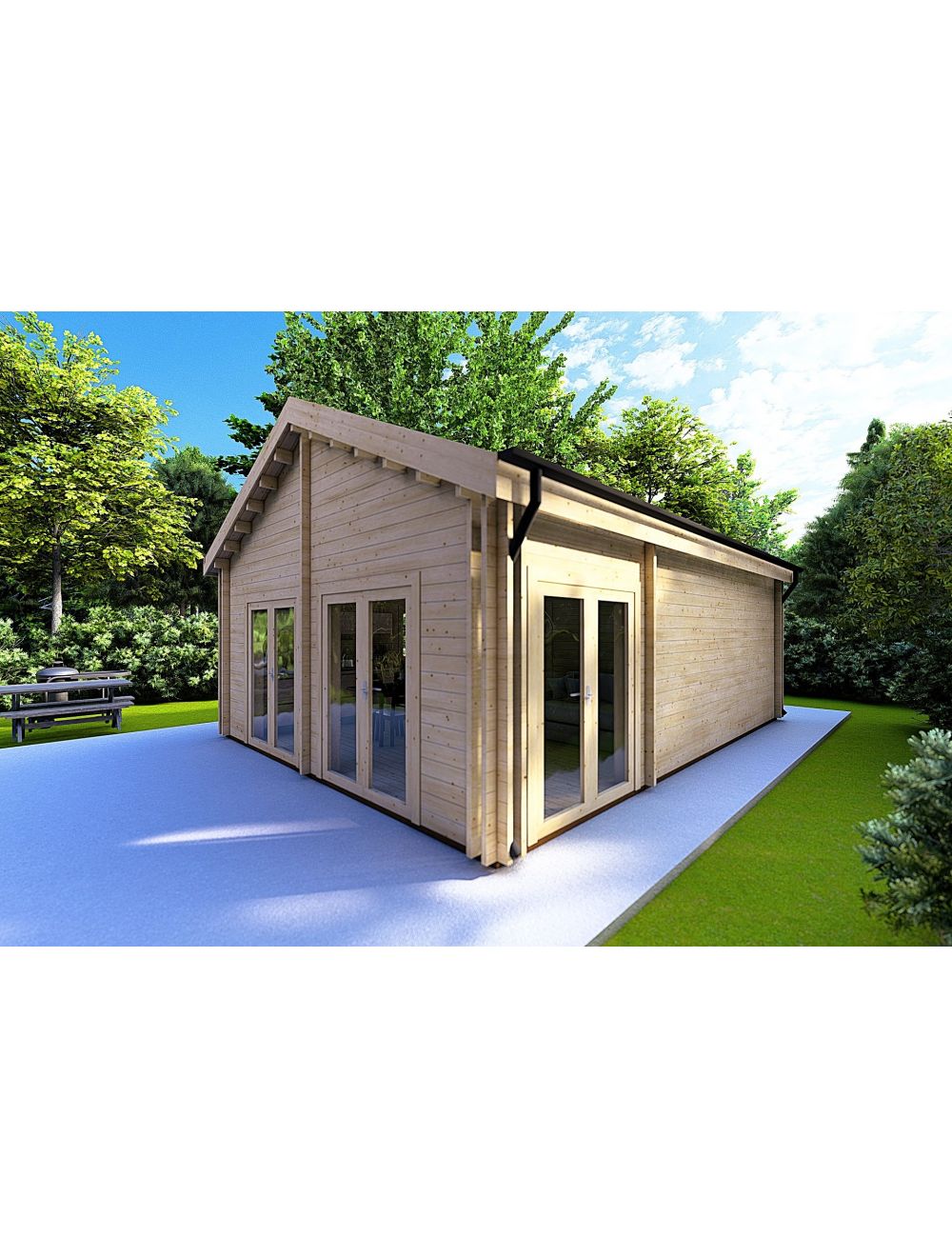 Casa coibentata in legno SILVIA 5.5x7...