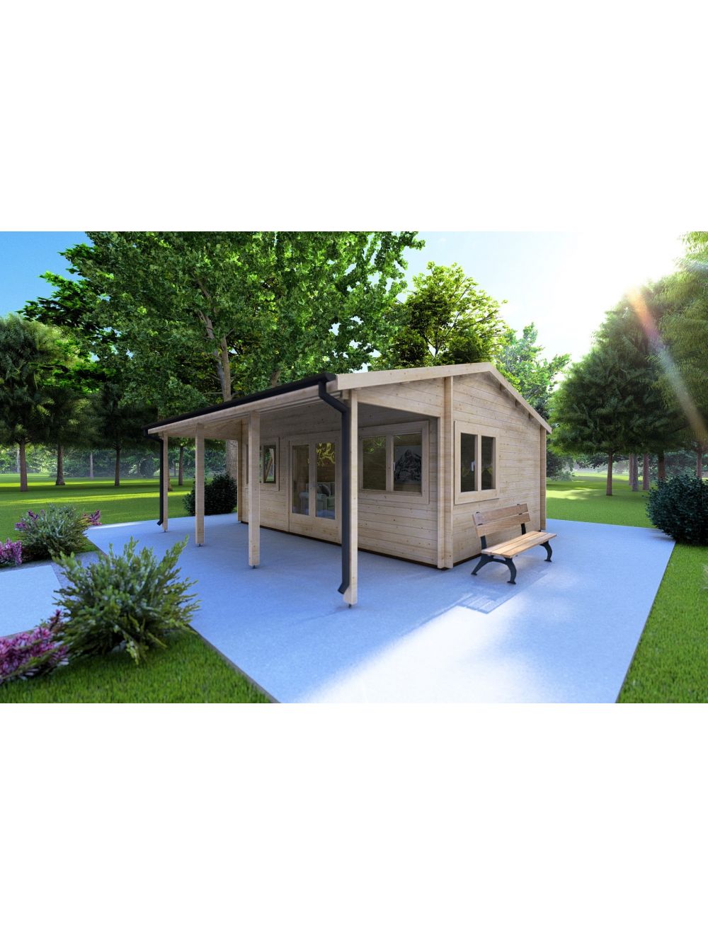 Casetta da giardino NELLA 6x4.2 con t...