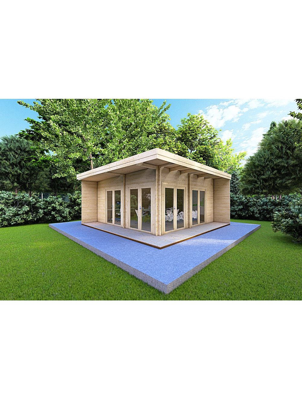 Casa in legno FLAMINIA 6x6 m, 36 m²