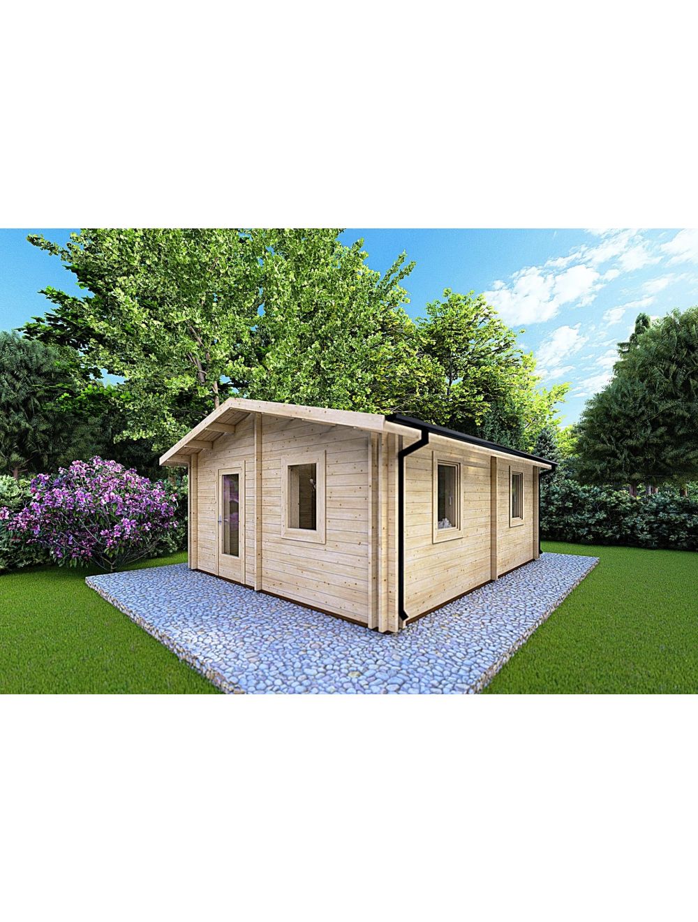 Casa coibentata in legno IRMA 6x6, 36...