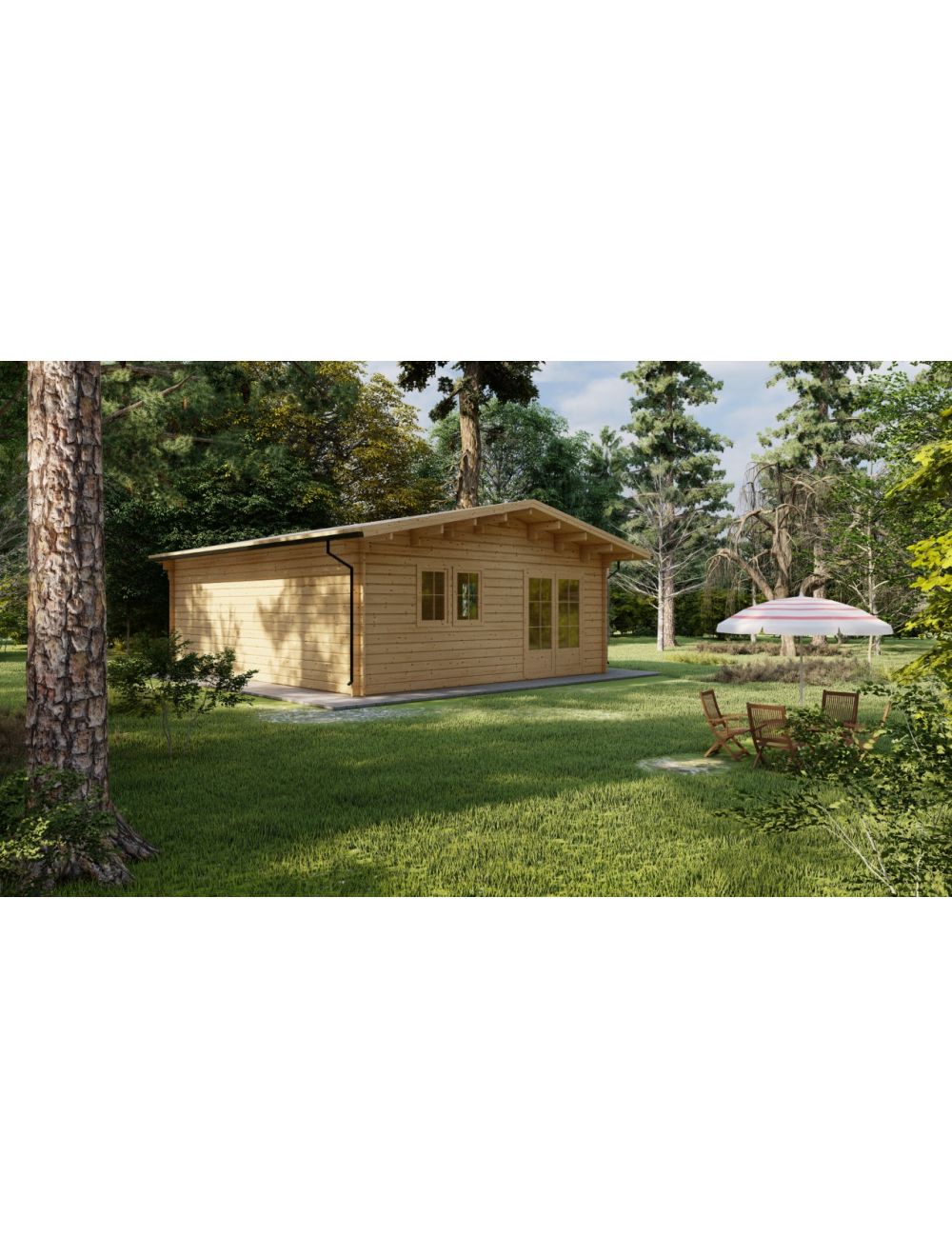 Casa in legno, LELLA 5x5, 25 m²