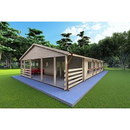 Casa coibentata in legno FIRENZE 8x12, 96 m²