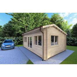 fronte lato_casa coibentata in legno Camilla 6x4.2