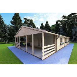 Casa coibentata in legno SOFIA 8x14.50, 116 m²