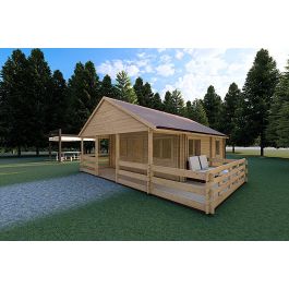 fronte lato_casa coibentata Smeralda con mezzanino calpestabile