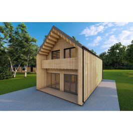 Casa prefabbricata in legno con cladding PENELOPE