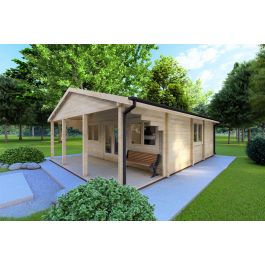 fronte lato dx_casa in legno Perla 6x6