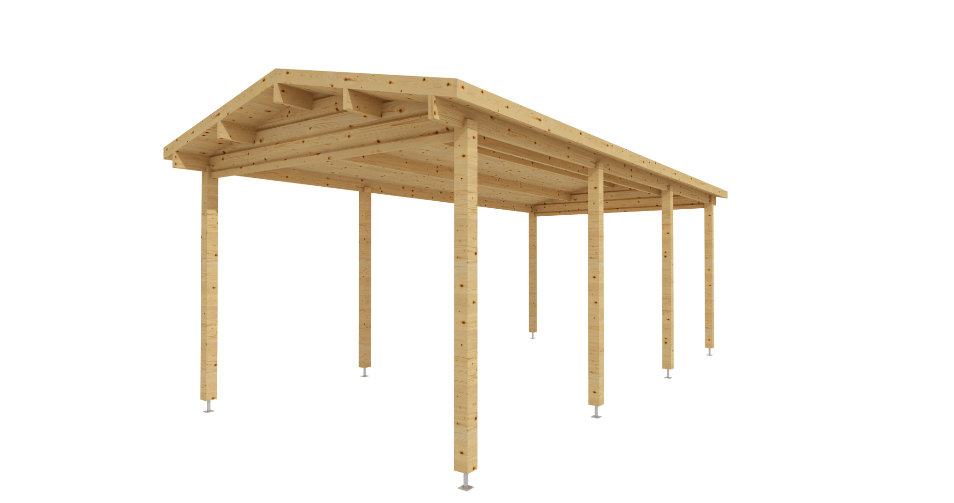 Tettoia per Auto in legno 6x3, 18 m²