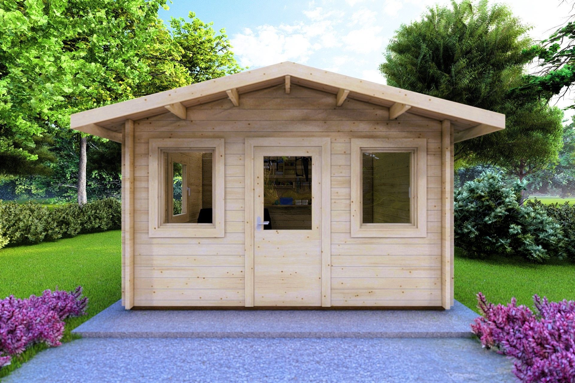 Chiara 4x3, vista frontale Casetta per Attrezzi da Giardino