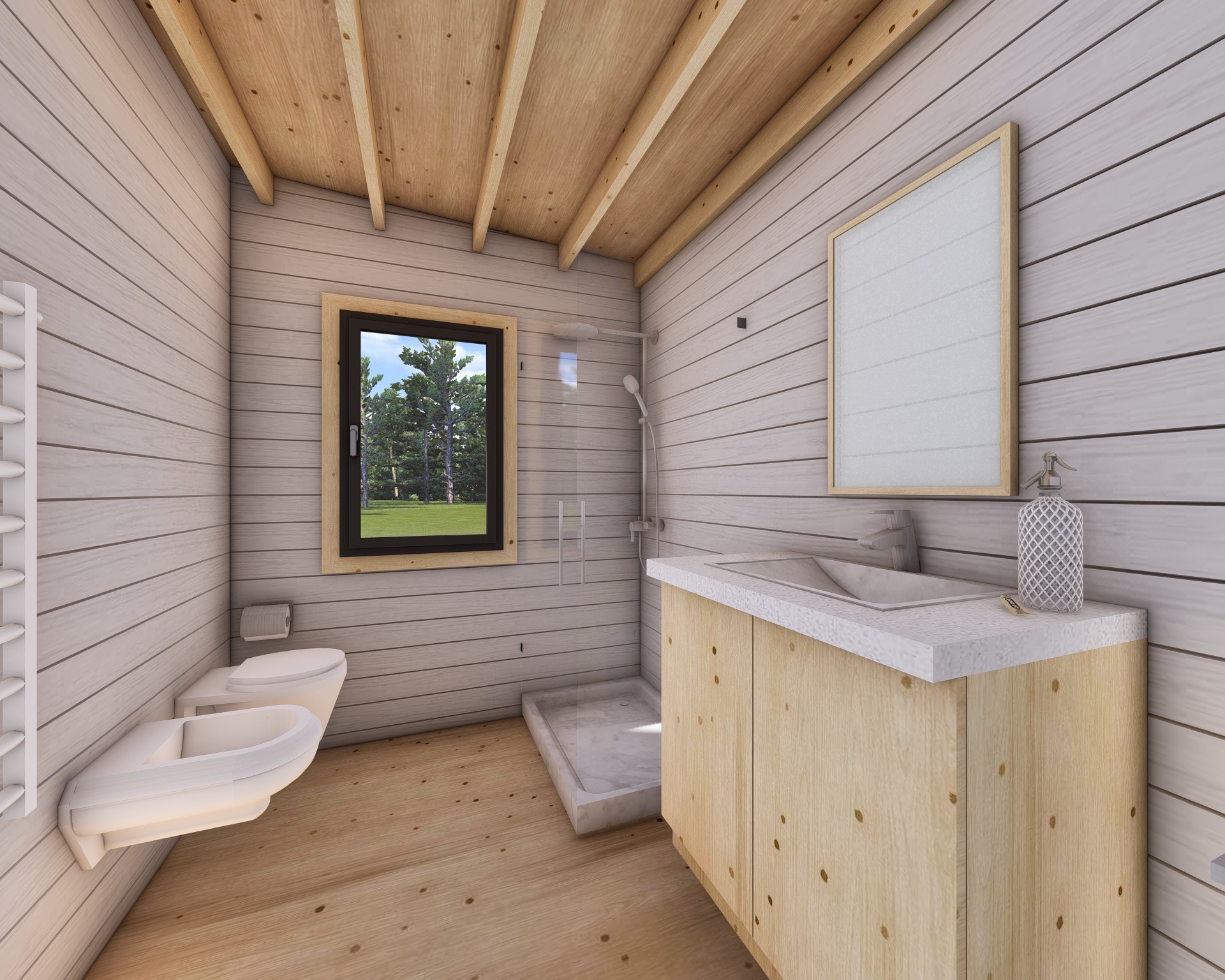 Interni Bungalow in Legno - Bagno