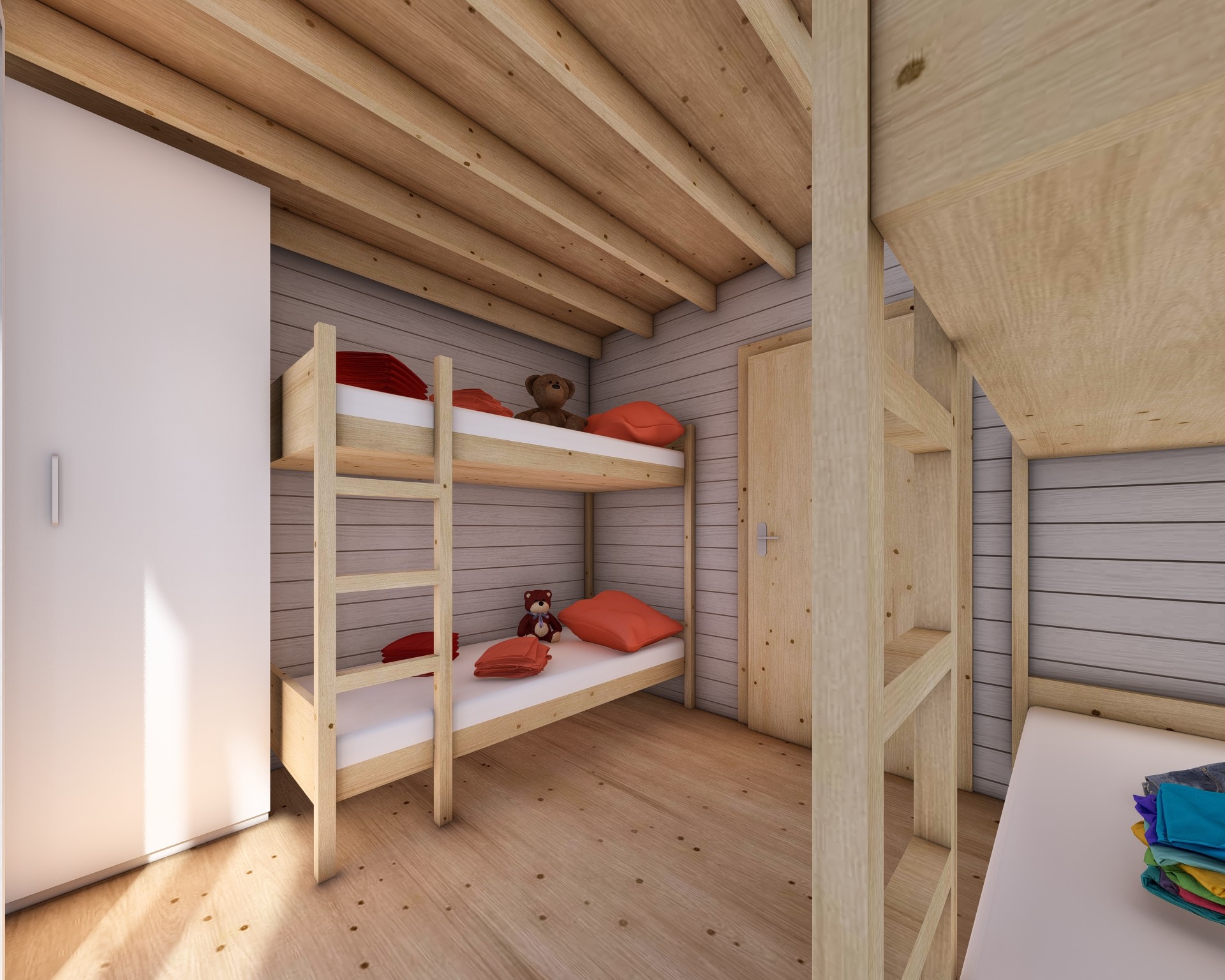 Interni Bungalow in Legno - Cameretta