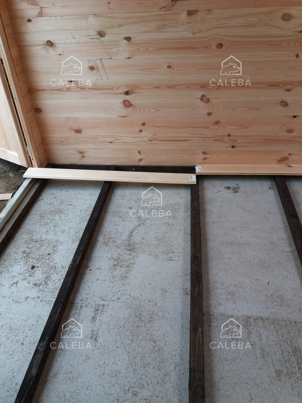 platea casa in legno caleba